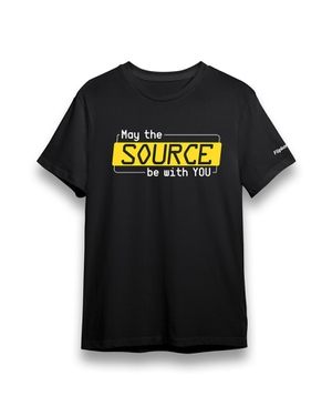 Source Be With You Round Neck T-shirt - Black